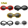 Pet Sunglasses for Cats & Small Dogs - 1-Pack/5-Pack Options, Ultra-Cute Mini Round Design, Soft Frame, Durable, Portable, UV Sun Protection, Holiday Gatherings/Casual Outings Accessories for Furry Friends