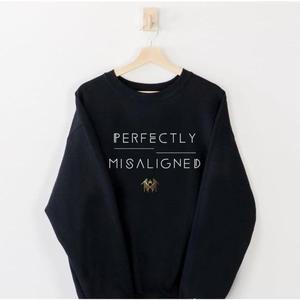 Perfectly Misaligned Sleep Token T-Shirt Sweatshirt, Sweatshirt- Black Graphic Crewneck, Fan Gift, Streetwears