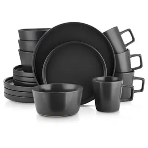 Stone + Lain Celina 16-Piece Stoneware Round Dinnerware Set