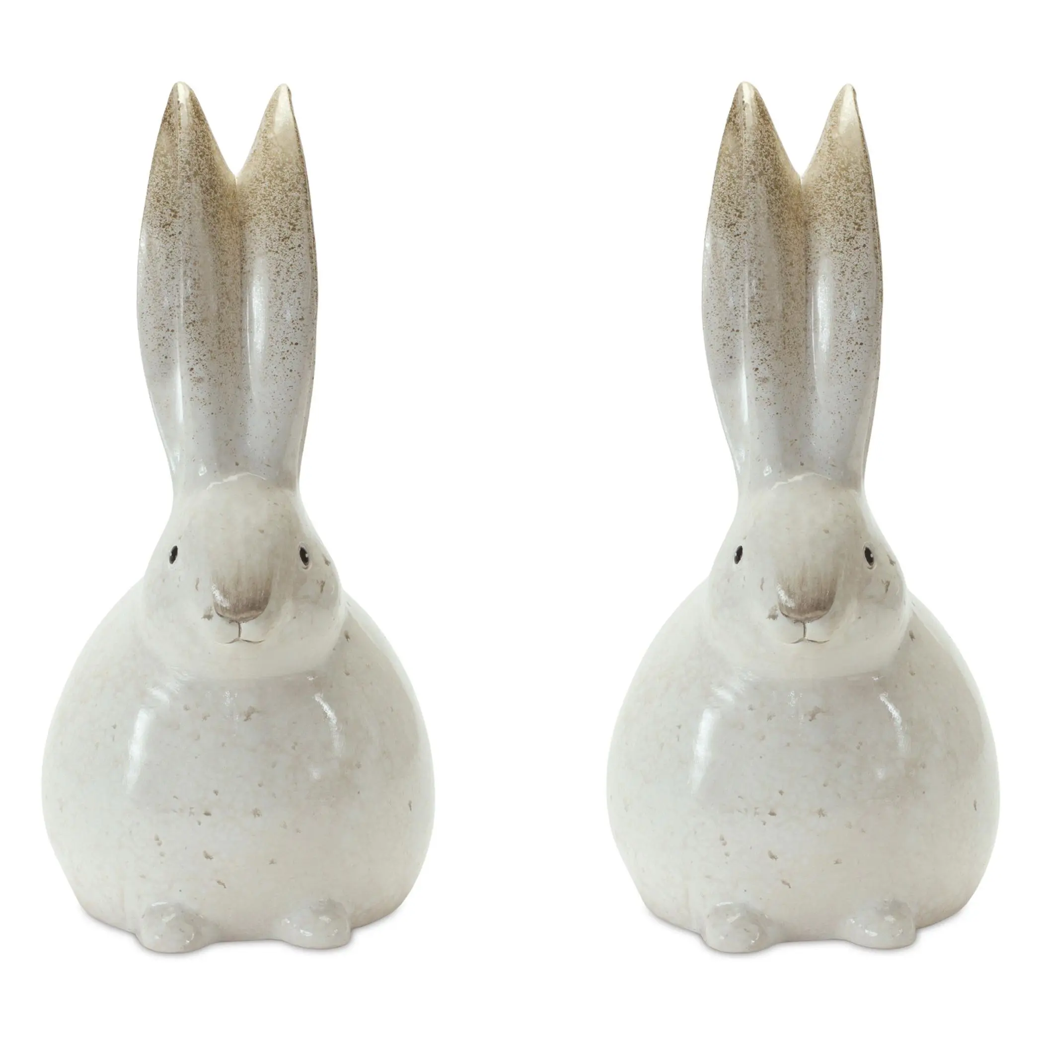 Melrose Terra Cotta Bunny Decor (Set of 2)