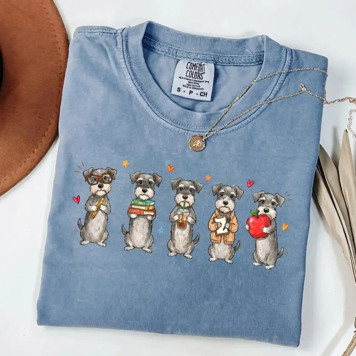 Teacher 50 Dog Breeds Shirt, Comfort Colors Cute Back to School Dog Graphic Tee, Choose Your Favorite Breed, Teacher Appreciation Gift, Preschool First Day Shirt