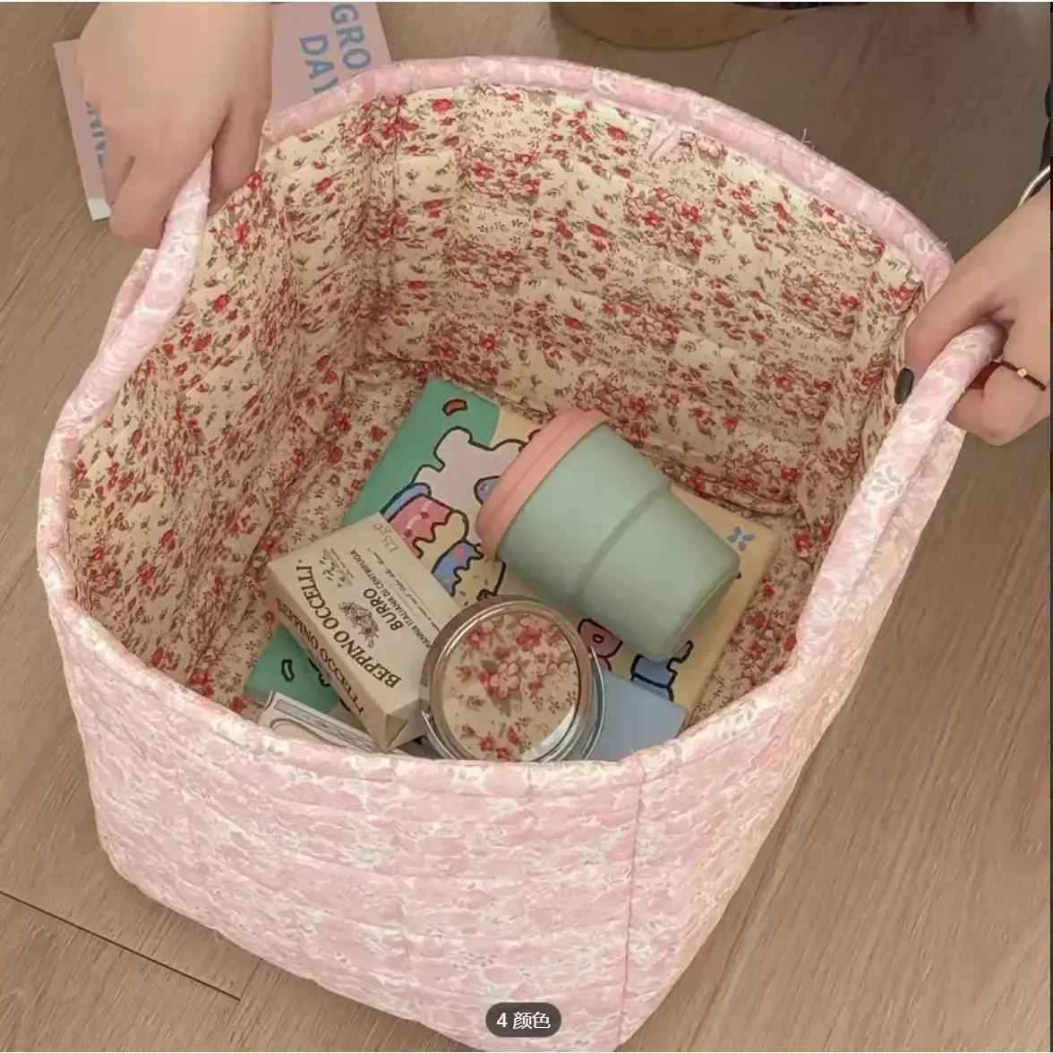 Flower Foldable Storage Basket Cotton Foldable Laundry Basket Used for Clothes, Toys, and Blankets Car Trunk Storage Rear Seat Storage Machine Washable Decorative Box Used for Bedroom, Bathroom, and Living Room Large Capacity Weaving Design Flower Foldable Storage Basket Cotton Foldable Laundry Basket Used for Clothes, Toys, and Blankets Car Trunk Storage Rear Seat Storage Machine Washable Decorative Box Used for Bedroom, Bathroom, and Living Room Large Capacity Weaving Design