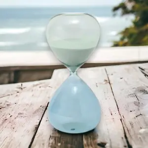 Seaglass Ombre 1 Hr Hourglass Timer - 9-1/4-in