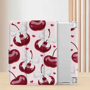 Cherry Pattern Tablet Case, Tablet Protective Cover, Tablet Protector for iPad 7/8/9th 10.2inch, iPad Air3rd, Compatible with Samsung/Huawei Matepad, Tablet Accessories