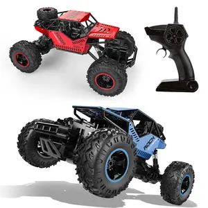 4WD Off Road Monster Truck Metal Shell Dual Motors 1:18 RC Car 2.4Ghz Big Wheel Extreme Speed All Terrain Hobby Truck 120 Min Play Boy Adult Kids Gifts Toys