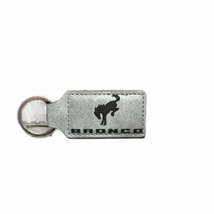 Premium Leather Ford Bronco Keychain