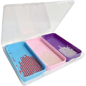 Painting Trays with , 3 Pack  Painting Trays with Storage Containers, 2-in-1  Art Storage and  Art Trays,  Painting Tools for Adults