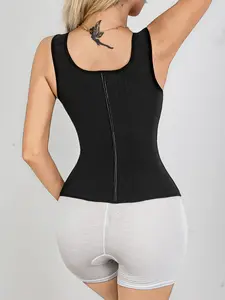 Cross-border best seller mesh shapewear — reinforced breathable women’s tight bra for external wear with waist belt; shaping top