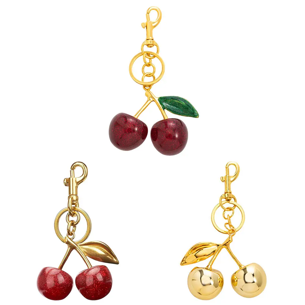 Cherry Keychain Bag Purse Charms For Handbags Cherry Accessories Mothers Day Birthday Ideas