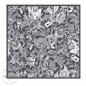 Peony Pattern - Mesh Stencil 12x12