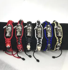 Santa Muerte Double Sided Bracelet, Prepared & Blessed for Protection