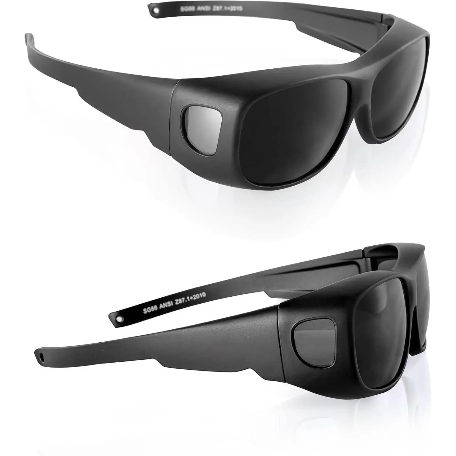 IR 5.0 Welding Glasses, Wrap-around Welding Goggles, Anti-scratch Welding Lens, UV Protection, Meet ANSI/ISEA, OSHA, Black