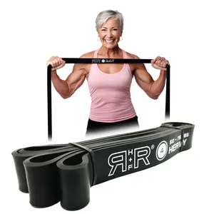 RR H+F Heavy Duty Resistance Band #4 HEAVY 50-75 lbs for Strength Training and Muscle Building