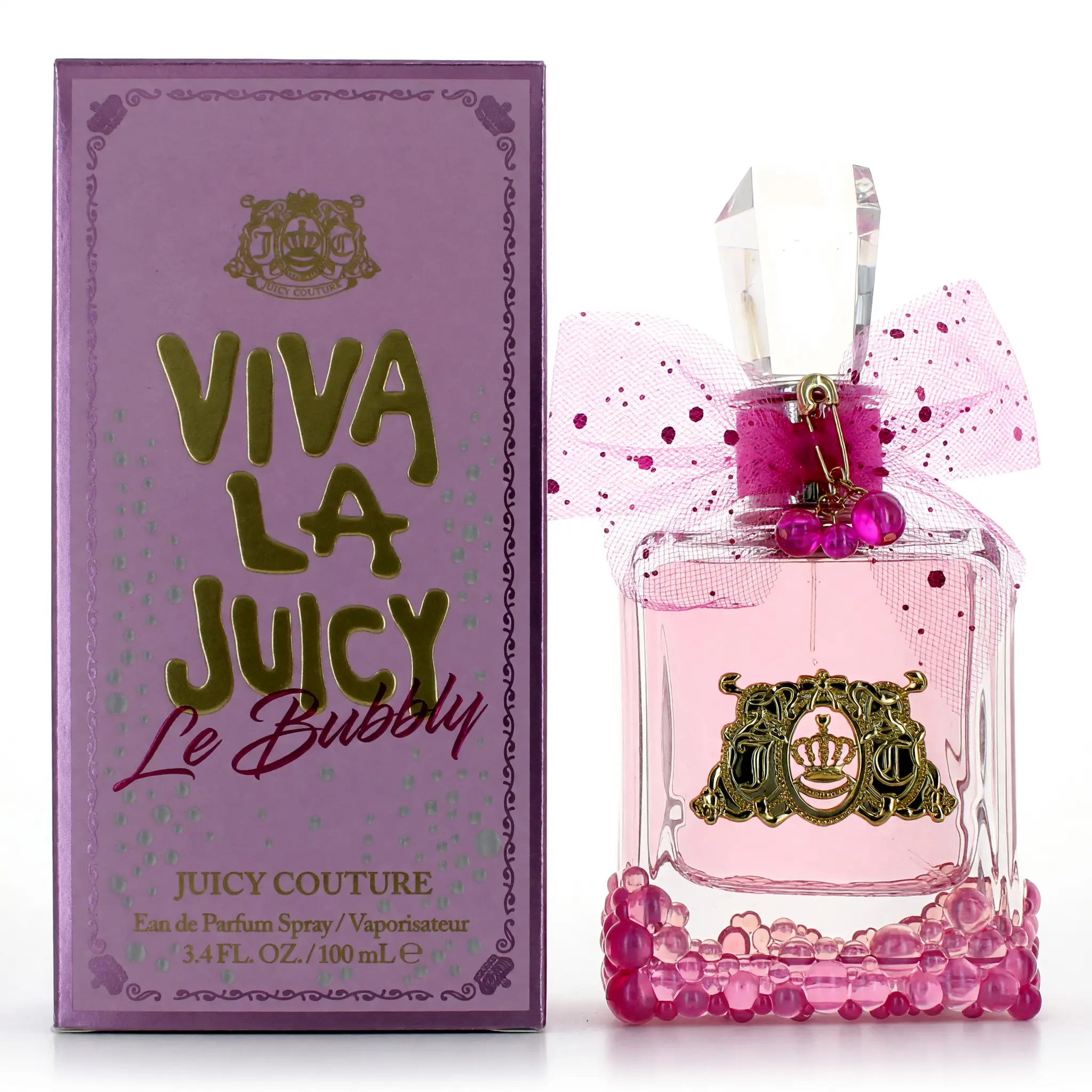Viva La Juicy Le Bubbly Eau de Parfum for Women, Celebratory Scent, Spray On Fragrance, 3.4 fl oz Single Bottle, Glam Dreams