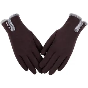 Womens Winter Warm Gloves with Sensitive Touch Screen Texting Fingers, Fleece Lined Windproof Gloves