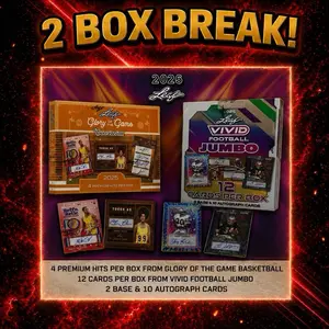 2025 Glory of the Game Basketball + 2025 Vivid Football Jumbo - Serial number break