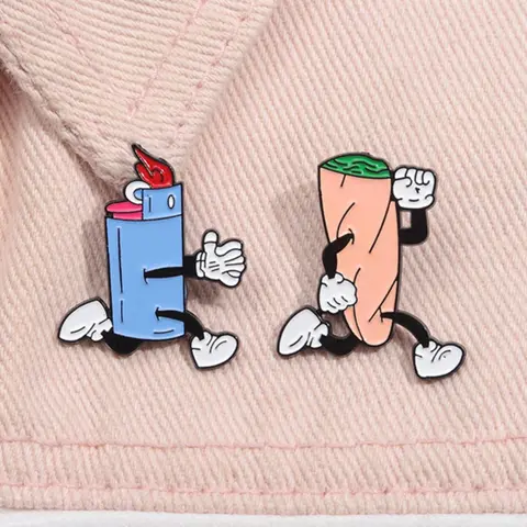 Cartoon Design Brooch, Cute Alloy Badge for Clothes & Hat & Backpack Decor, Fashion Accessories for Men & Women, Alloy Brooch Pin