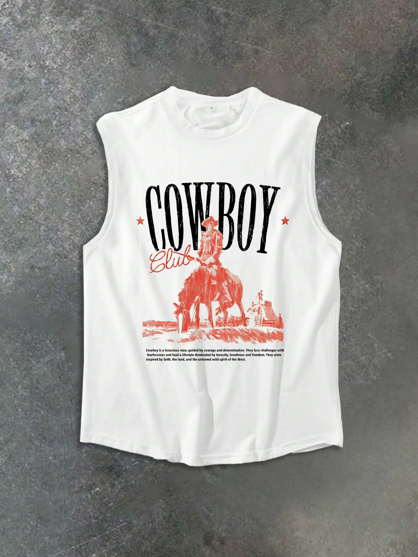Men's Casual Cowboy Vest Tank Top, Fashionable Design & Comfort Fit, Versatile Daily Wear, Stylish & Cozy for Everyday Use