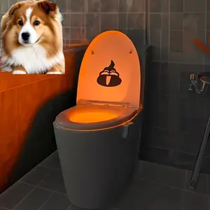 Pet  Night Light with Motion Sensor, 16 Color Changing LED Gadget for Bathroom Accessory Decor, Cool Gag Stuff for Men, Kids, Birthday