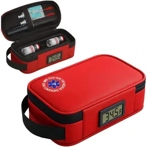 ®   24h Insulin Travel Case – Diabetic Medicine Bag with Thermometer Display, NFC Emergency Info, Ice Pack & for Vials & Supplies
