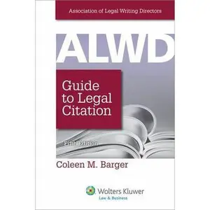 USED-Alwd Guide to Legal Citation by Association of Legal Writing Directors ( (Paperback)