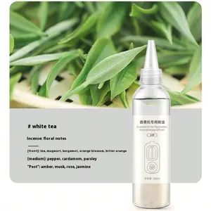 260ML White Tea Scented Essential Oil Refill, Aromatherapy Diffuser Liquid, Suitable for All Series Diffusers, Home Fragrance, Scented Oils