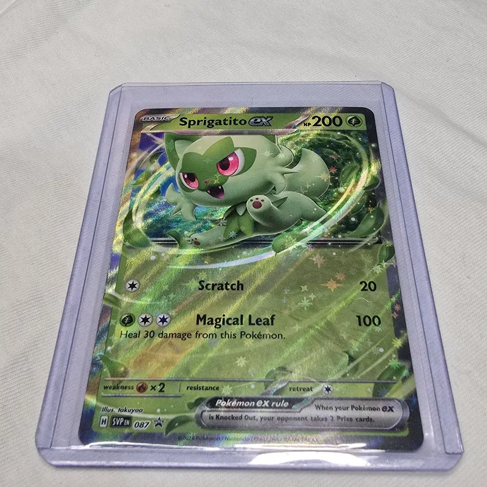 Sprigatito EX SVP 087 Promo Holofoil Raw Card - TikTok Shop