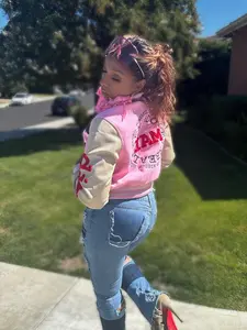 Everything Dope Cropped Letterman Jacket