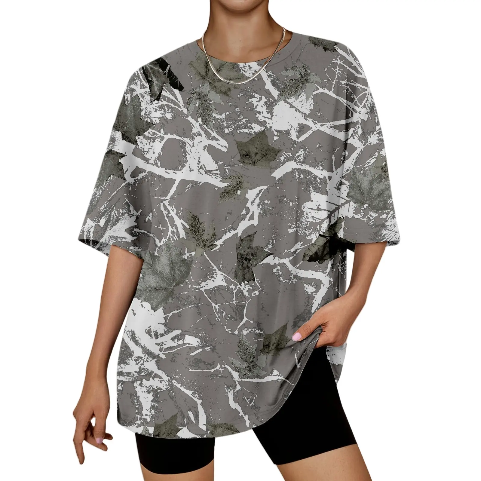 No. 5 black gray leaves