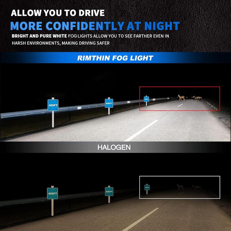 Rimthin LED Headlight Bulbs 9005/HB3/9006/HB4/H11/H9/H8/H7/H4/H13 6000K White 32000LM Super Bright High/Low Beam 1-Year Warranty