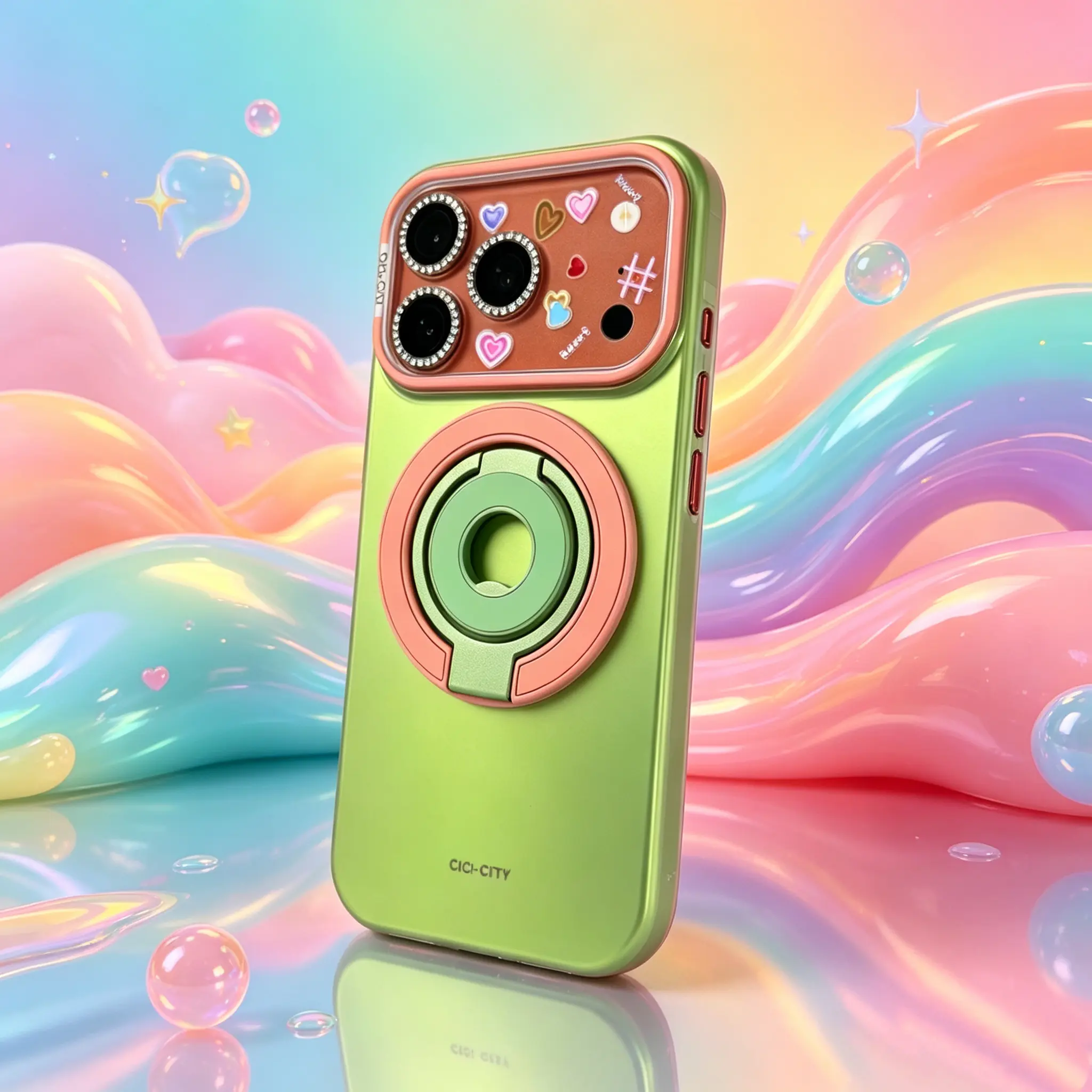 Neon MagSafe Contrast Color iPhone 16/17 Case - Full Body Drop-Protection Casing, Shockproof Cover, Raised Camera Bezel, Anti-Slip Matte Fingerprint-Free Surface, Magnetic for MagSafe Charger, Customized Mobile Accessory