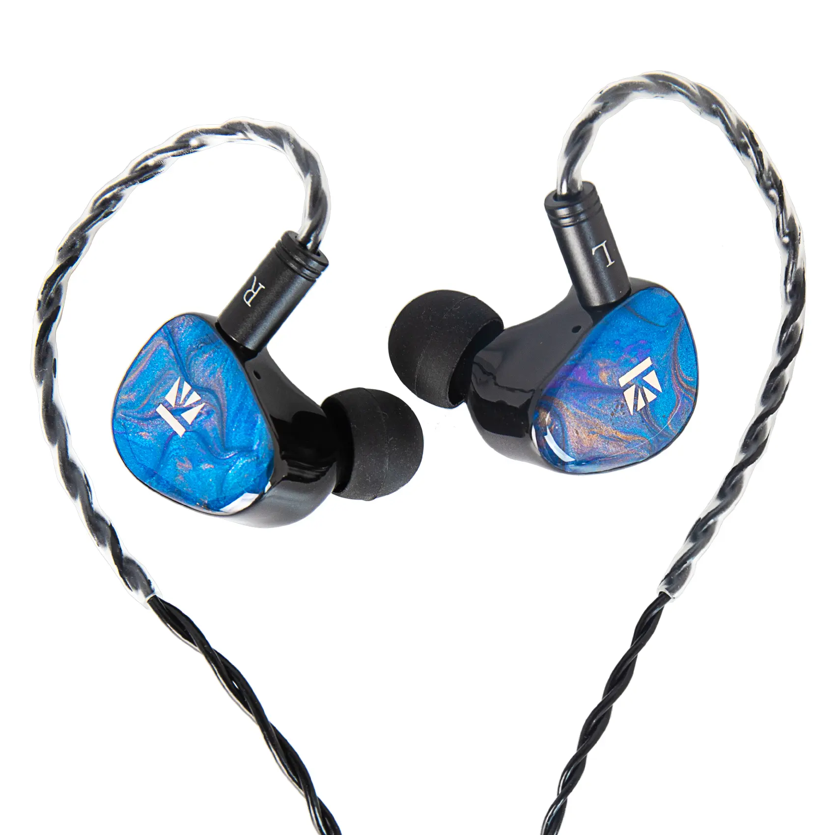 Keephifi KBEAR KB02 Wired In-Ear Earphones, 10mm Beryllium-Plated Dynamic Driver with Spring Vibration Acoustic Structure Unit, 3.5mm Jack, 2PIN 0.78 Detachable Cable for Music and Gaming