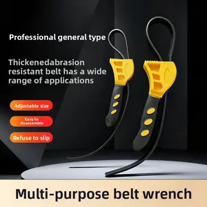Multifunctional Auto Belt Wrench, Universal Oil Filter Removal Installation Tool for Car Repair Maintenance
