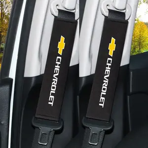 Car Styling Seat Belt Cover, Seatbelt Shoulder Strap Protector Pads, Compatible with Chevrolet Models, Durable Coaster Mat, Car Interior Accessories