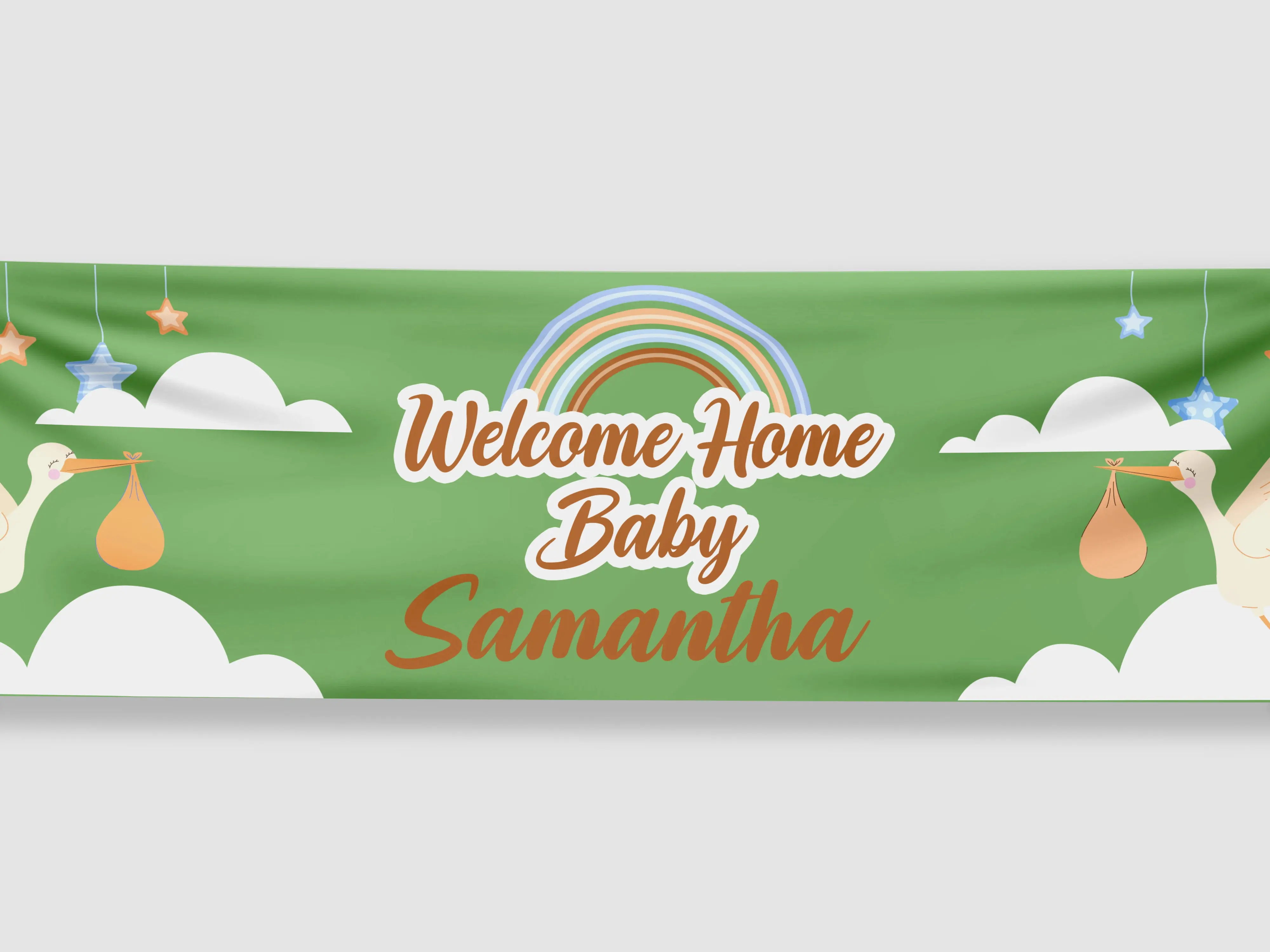 Welcome Home Baby Banner, Baby Announcement, Welcome Banner, Homecoming Banner, Full Color Banner, Custom Vinyl Banner, Personalized Banner