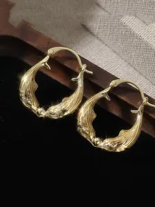 Elegant Dolphin Hoop High Quality Earrings for Women, Creative Fish Shape Jewelry, Perfect for Wedding Parties, Casual Style, All Seasons