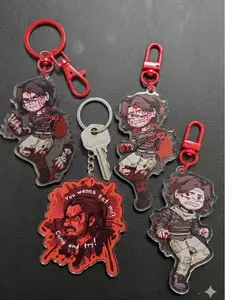 Iron Lung Keychain, Iron Lung Simon the Butcher Blood Splatter fan art - Markiplier Mark Fischbach YouTuber Keychain