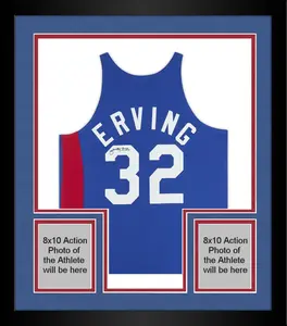 Framed Julius Erving New Jersey Nets Autographed Mitchell & Ness Blue Authentic Jersey - Fanatics Authentic Certified