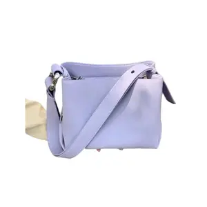 Unique Women's Purple Bucket Bag Large Capacity Soft Leather Shoulder Crossbody Bag Versatile Commuting 50x40cm