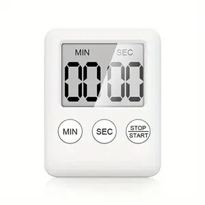 Kitchen Timer Magnetic Cooking Digital LED Display Loud Alarm Minute Second Count Up Countdown Countup Boiling Eggs Timer