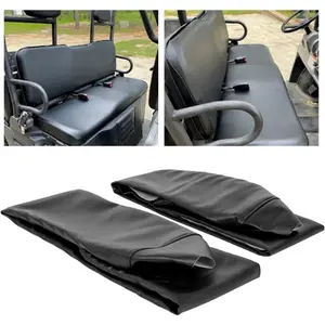 Black Seat Cover Replacement Set Compatible with 2002-2008 Polaris Ranger 500 570 700 800 900 & 2009 Polaris Ranger 700 Crew UTV 6x6 4x4 4X2 Utility RZR