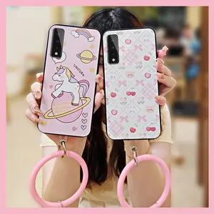 Creative Anti-knock Phone Case For LG Stylo7 5G Bracelet Ring Protective heat dissipation Personality Cute Back Cover Solid Color Soft Case Funny Youth Waterproof Cartoon