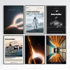 Interstellar Movie Poster, Minimalist Abstract Wall Art Print, Interstellar Perfect Gift, Space Art, Bedroom Living Room Office Decor
