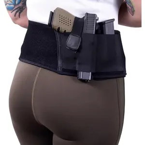 Concealed Carry Belly Band Holster  Neoprene Waist Band System  IWB Holder  Free Zip Wallet Included  Fits Up to 45” Waist  for Men and Women