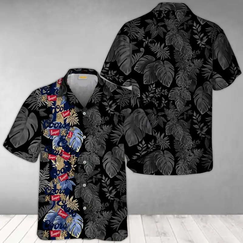 Busch Light Summer Doodle Art Hawaiian Shirt summer vacation , Button Up Shirt, Gift for man and woman, Father day