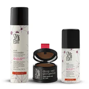 Style Edit Red Root Touch-up Powder and Root Concealer Spray Trio hairline powder Lightweight Makeup