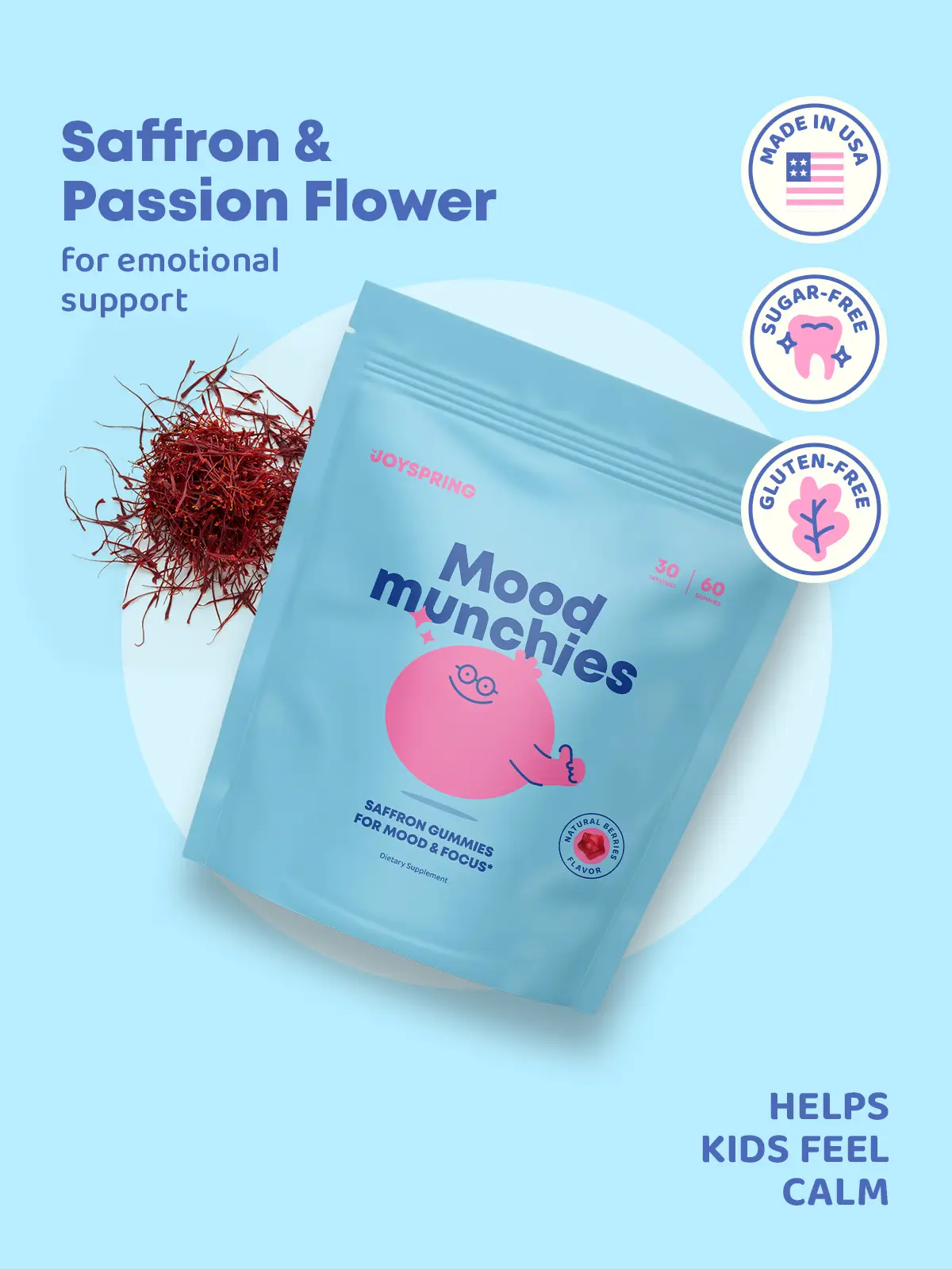 JoySpring Saffron Gummies – Plant-Based Saffron Formula for Daily Wellness