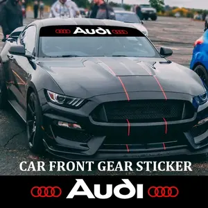 Windshield Sticker Compatible with Audi A3 A4 B5 B6 B8 A3 8p 8v 8L A5 A6 C6 C5 A1 A7, Car Accessories for Windscreen Protection, Car Decal