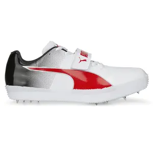 PUMA Mens Evospeed High Jump 10 And Field Running Sneakers Shoes - White