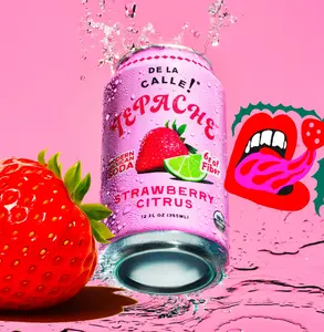 De La Calle Tepache Strawberry Citrus